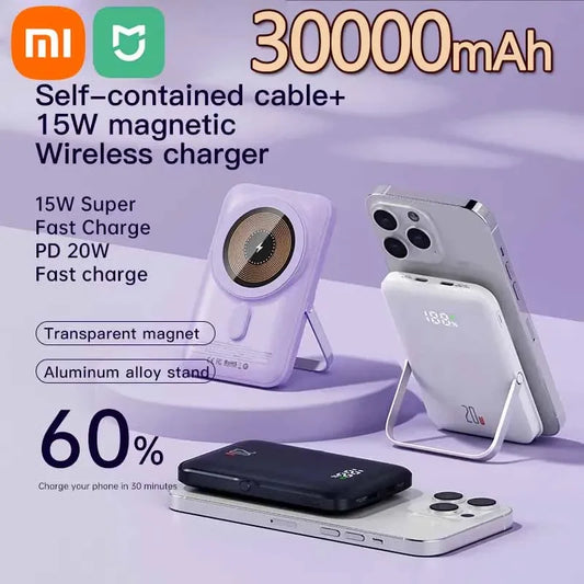 Xiaomi MIJIA 30000mAh Power Bank Portable Wireless Magnetism Charger